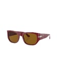 Lunettes De Soleil Persol Unisex Mod: 3308-S Col: Rouge Verres: Marron 51