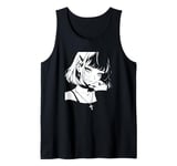 Anime Aesthetic Soft Waifu Anime Girl Tank Top