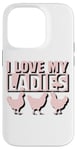 Coque pour iPhone 14 Pro Appel à tous les amateurs de poulet : Chicken Lover is Fun