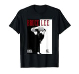 Bruce Lee Be Water My Friend High Kick Black & White Poster T-Shirt