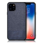 Apple Berlin iPhone 11 Pro Max kuoret - Sininen / kangas + PU-tyyli Tummansininen