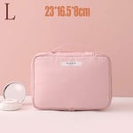 Trousse de Toilette Voyage Cosmetic Sac Esthéticien Maquillage Make Up Sac Quick Maquillage Sac Purse Sac de Toilette Organisateur Rose Maquillage Sac imperméable Trousse à Maquillage (Color : Pink)