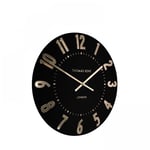 Thomas Kent Mulberry Wall Clock 12 inch Noir