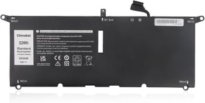 DXGH8 Batterie de rechange pour Dell PS 13 9370 9380 Inspiron 13 7390 7391 2 en 1 5390 5391 7490 Latitude 3301 E3301 Vostro 5390 5391 H754V 0H754V G8VCF P82G 7,6 V/52 Wh