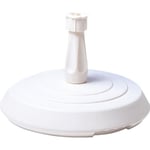 Pied de parasol béton rond - EDA PLASTIQUE - Blanc - 14kg - Ø1,8 à 3,3cm