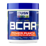 USN Power Punch BCAA Amino Acids Powder, Tangerine Flavour - 400g, Vegan BCAA Powder, Vitamin B6 & No Sugar, Pre Workout or Intra Workout Energy Drink Mix & Dietary Supplement to Maximise Performance