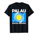 Flag of Palau South Pacific Spotted Shark T-Shirt