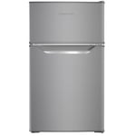 Russell Hobbs Undercounter Fridge Freezer 48cm Wide 85 Litre Total Capacity 61L/24L, LED Light, Adjustable Thermostat & Feet, Stainless Steel 2 Year Guarantee, RH85UCFF482E1SS