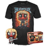 POP & Tee: Deadpool- Heavy Metal - Medium - Collectable Vinyl Figure - Official