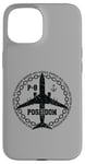 Coque pour iPhone 15 P-8 Poseidon Avion militaire style vintage avant et arrière