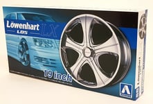 Aoshima 1/24 88 Lowenhart LDS LX 19 Inch Wheels Tyres Modify Diorama Car