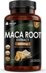 Maca Root 6000mg High Strength - 180 Black Maca Root Vegan Tablets Not Capsules