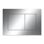 TECE K12236 Geberit Now 9240401 Plaque de déclenchement pour WC Chromé Brillant Double quantité, Gris