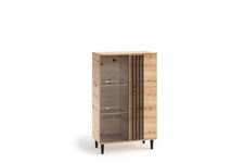 Vitriini ADRK Furniture LIV02, ruskea