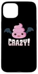 Coque pour iPhone 15 Plus Batshit Crazy Vampire Bat Poo Emoticon Halloween Costume