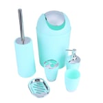 Eosnow - Ensemble d'accessoires de salle de bain, 6 pièces, porte-savon, tasse, porte-brosse à dents, brosse de toilette