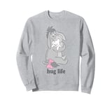 Disney Winnie The Pooh Eeyore Hug Life Valentine's Day Sweatshirt