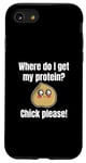 Coque pour iPhone SE (2020) / 7 / 8 Where Do I Get My Protein? Chick Please Végétaliens