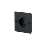 Buster + Punch - EU 1G Socket Schuko Type F Black - Annet belysningstilbehør - Massimo Minale - Svart