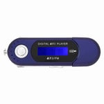 Music Mp3 Usb Player With Lcd Screen Fm Radio Voice Memory Card Blue