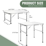 Picnic Folding Camping Table Aluminium Portable Party BBQ Tables Indoor Outdoor