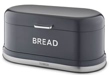 Tower Belle Bread Bin Chrome Lettering Parisian Design T826170GRP (Graphite