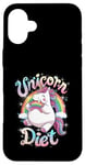 Coque pour iPhone 16 Plus Unicorn Diet Magical Rainbow Unicorn Princess