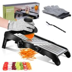 OZD Adjustable Mandoline Slicer, 3 in 1 Vegetable Slicer with Stainless... 