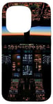 Coque pour iPhone 15 Pro Avion Cockpit Vol Esthétique Night Instruments Pilote