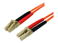 Startech.Com 10M Fiber Optic Cable - Multimode Duplex 50/125 - Lszh - Lc/Lc - Om2 - Lc To Lc Fiber Patch Cable - Koblingskabel - Lc Multimodus (Hann) Til Lc Multimodus (Hann) - 10 M - Fiberoptisk - Dupleks - 50 / 125 Mikroner - Oransje - For P/N: Gl