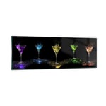 Impression sur Verre 90x30cm Tableaux Image Photo Cocktail boisson alcool verre