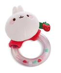 NICI- Anneau de Dentition MOLANG 11cm Blanc-Peluche pour Les bébés et Les Tout-Petits, pour Toucher, se blottir, Explorer et s'endormir, 49479