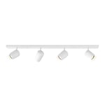 Astro Koto Four Bar Dimmable Indoor Spotlight (Matt White), GU10 LED Lamp, Designed in Britain - 1478015-3 Years Guarantee