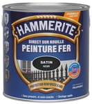 Hammerite Peinture satinée noire - 250 ml