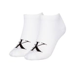 Calvin Klein Strumpor 2P Women Monogram Sneaker Socks Vit Strl 39/42 Dam