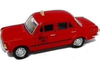 Welly Fiat 125P 1:39 Taxi Röd Welly