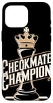 Coque pour iPhone 16 Pro Max Champion Échec Et Mat Passionnés de Jeu