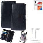 CASE FOR Motorola One Vision FAUX LEATHER + EARPHONES PROTECTION WALLET BOOK FLI