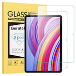 Gerutek [Lot de 2 Verre Trempé Pour Redmi Pad Pro 5G/4G/Xiaomi Poco Pad (12,1 Pouces), 9H Dureté, Haute Définition, Anti Rayures, Sans Bulles, 2.5D Film Protection Écran Pour Redmi Pad Pro/Poco Pad