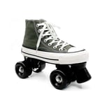 ZXSZX Women Roller Skates Girls Luminous Roller Skates Roller Skates Double Row Roller Skates Fun for Adults Men Boys and Women Unisex with Tote Bag,Green-36-US:5.5