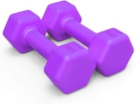 Shengluu Weights Dumbbells Sets Women Dumbbells Barbell Lifting 1 Pair Ladies Hexagonal Dumbbells Pair Home Fitness Yoga (Color : Purple, Size : 3kg(1.5kg x2))