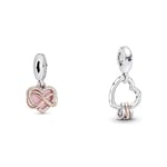 Pandora 788878C01 Perle cœur infini. & 787247NLCMX pendentif en argent avec zircon rose Reflections of Love