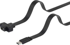 Renkforce USB 3.1 (Gen 2) Câble rallonge 1x USB-C? mâle - 1x USB-C? femelle 0.50 m noir vissable, très flexible