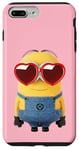 Coque pour iPhone 7 Plus/8 Plus Minions Cute Bob In Love Heart Shaped Glasses Portrait