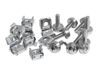 Startech.Com M5 Mounting Screws And Cage Nuts For Server Rack Cabinet - Pack Of 50 Server Rack Screws (Cabscrewm5) - Skruer Og Muttere Til Rack (En Pakke 50) - For P/N: Rack-21U-20-Wall-Oa, Rack-24U-20-Wall-Oa, Rk12od2, Shelf-2U-20-Center-V