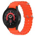 Samsung Galaxy Watch 5 40mm Sportigt Full-fit armband i silikon, orange