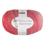 Alpaca Bris Multi Garn 100 g Röd 368 Viking Garn