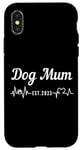 Coque pour iPhone X/XS Dog Mum est.2023, nouvelle maman chien, chiot premier chien fête des mères