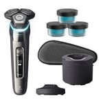 Philips Shaver series 9000 - Rakapparat för våt- och torrakning med SkinIQ - S9974/63