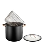 Modern House - Black Copper gryte m/dampkurv 18L svart/kobber